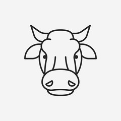 cow line icon