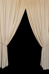 open curtains elegant drapes