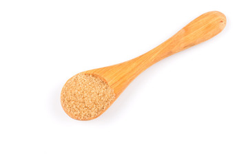 brown sugar in a spoon