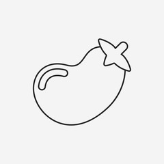 vegetables line icon