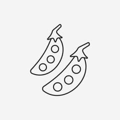 vegetables line icon