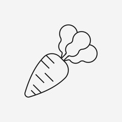 vegetables line icon