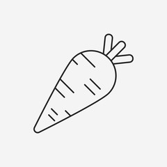 vegetables line icon