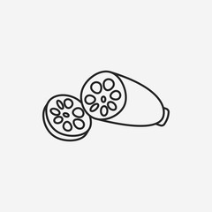 vegetables line icon