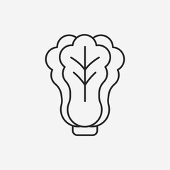 vegetables line icon