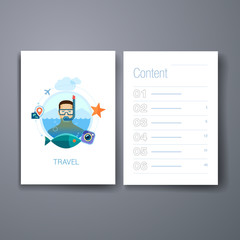 Templates. Design Set of Web, Mail, Brochures. Mobile