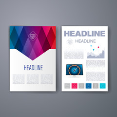 Templates. Design Set of Web, Mail, Brochures. Mobile