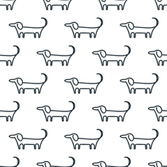 seamless dog pattern