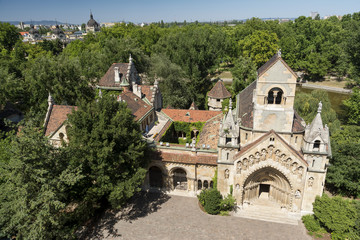 Fototapeta na wymiar Jak Church Inside Vajdahunyad Castle, Budapest, Hungary