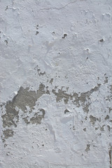 White roughcast stucco wall
