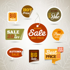Autumn Sales Labels - Stickers