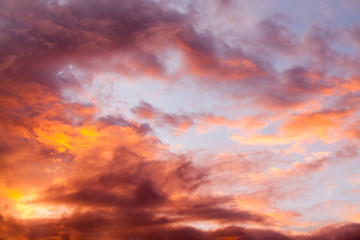 Obraz premium sunset with clouds