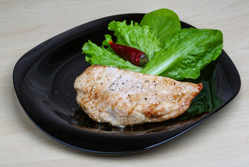 Grilled turkey steak