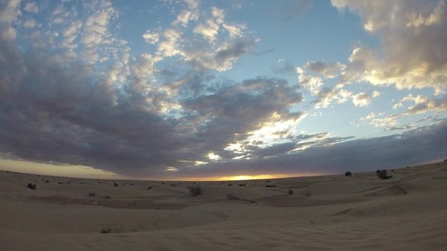 Clouds moving over the sahara