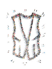 people in the shape of a jacket