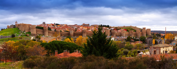 Obraz premium Panorama of Avila. Spain