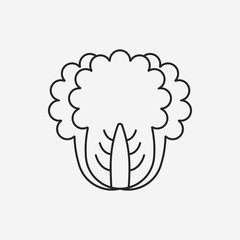 vegetables line icon