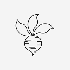 vegetables line icon