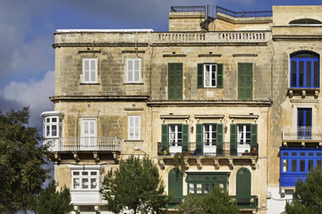 Fototapeta na wymiar Old house in Valletta. Malta