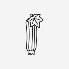 vegetables line icon
