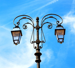 abstract europe in the sky of italy lantern and  illumination