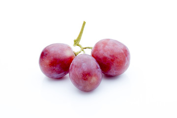 Grape on the white background. Fresh  berry.