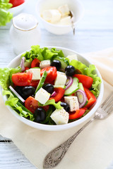 fresh salad with cheese