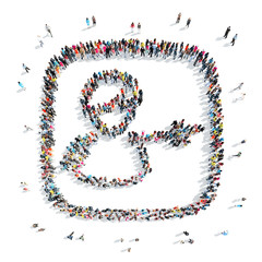 people in the shape of man.