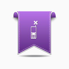 Phone Violet Vector Icon Design