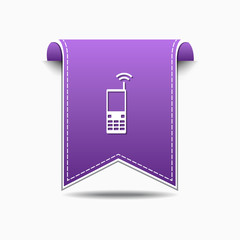 Phone Violet Vector Icon Design