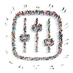 people in the shape of adjustment.