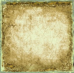 Grunge sepia cracked abstract background