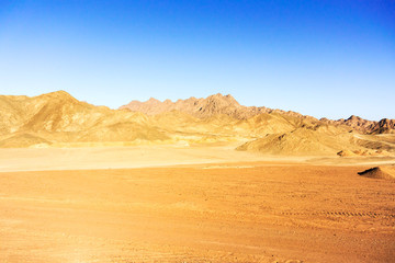 Eastern desert landscape in Egypt