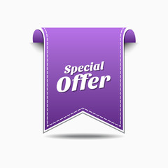 Special Offer Violet Vector Icon Design