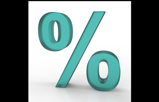 % Zeichen 3D