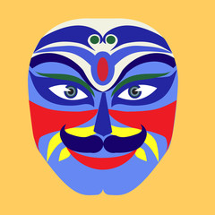 Mask of Peking opera drama