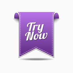Try Now Violet Vector Icon Design