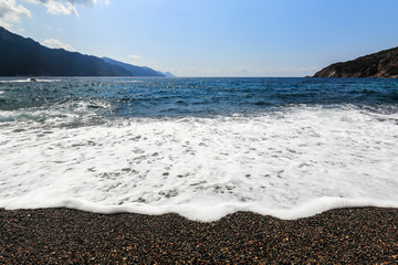 Corse, Plage de Bussaglia, Serriera