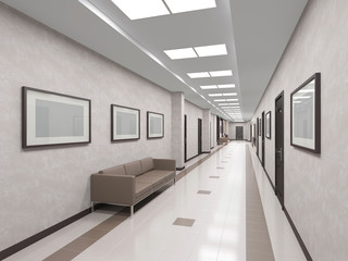 modern interior corridor