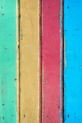 Colorful vintage wooden board texture background