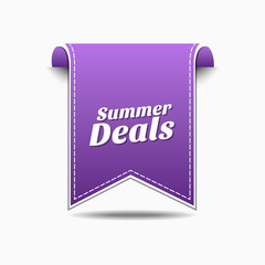 Summer Deals Violet Vector Icon Design