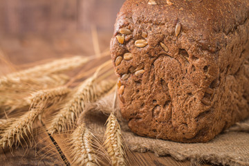 rye Bread and spikelets