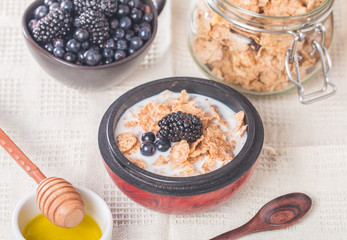 cereal flakes for breakfast