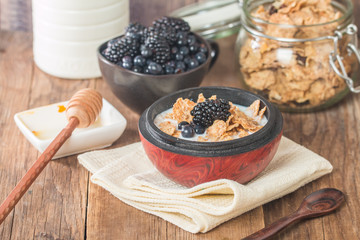 cereal flakes for breakfast