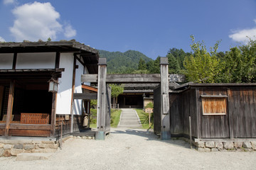 妻籠宿の古い町並み