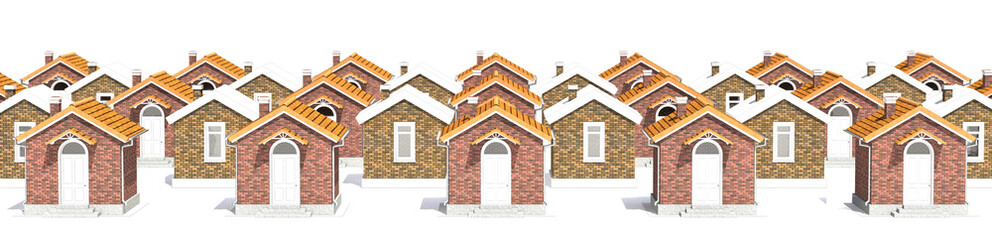 Fototapeta na wymiar Architecture model houses isolated on white