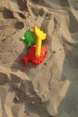 Fototapeta na wymiar Beach toys