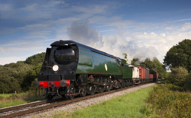 Fototapeta na wymiar British Steam Train