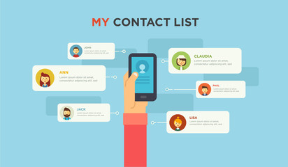 Social Networking People Conceptual 