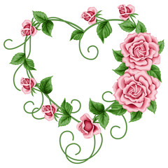 Wreath of roses